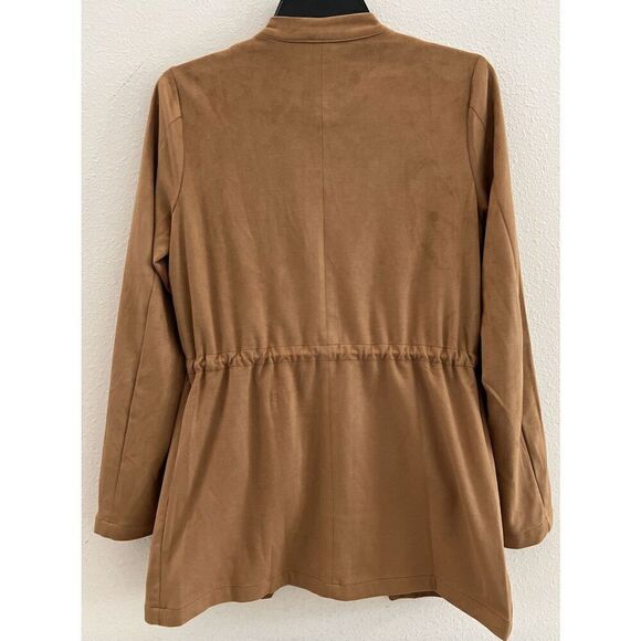 Thread & Supply Women Sz Small Malva Camel Brown Microsuede jacket - Picture 5 of 9